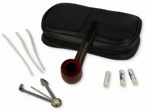 Angelo Pfeifen Einsteiger Set Tasche schwarz + Pfeife + Zubehör