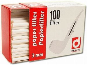 Denicotea Pfeifenfilter 3mm Zubehör für die Pfeife
