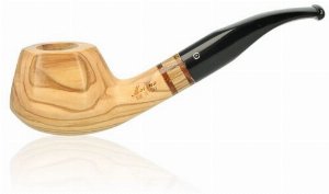 Molina Pfeife Zebrano Olive Helbbraun Nr. 2