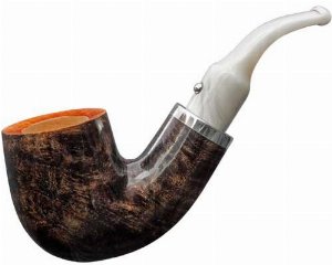 White Elephant Pfeife Ebony & Ivory Grey 4