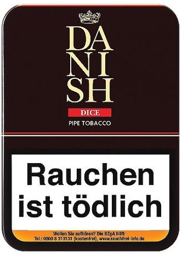 Danish Dice Pfeifentabak 100g Dose 