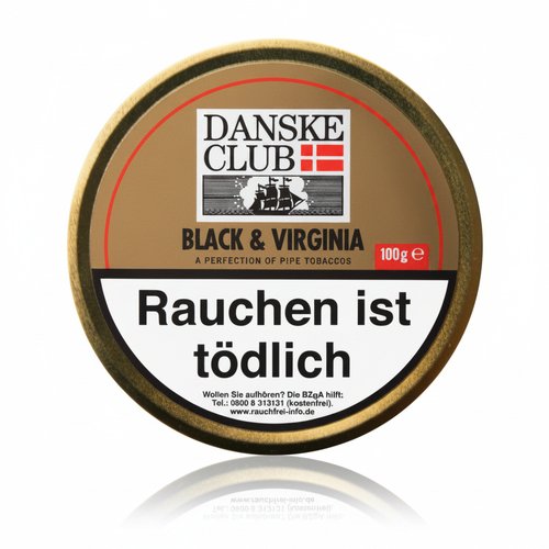 Danske Club Pfeifentabak Black & Virginia 100g Dose
