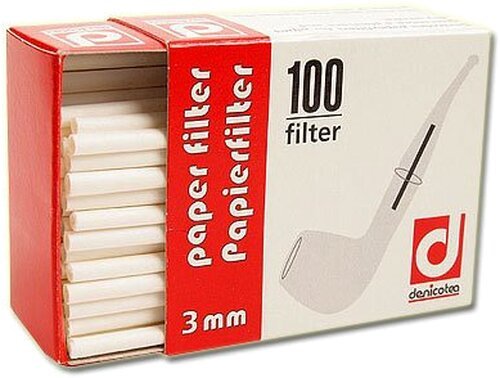 Denicotea Pfeifenfilter 3mm Zubehör für die Pfeife