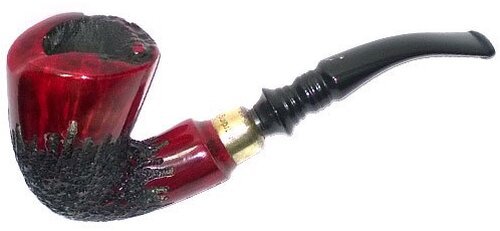 Erik Nordings Signature FreeHand Pfeifen Rot Teilrustiziert 1