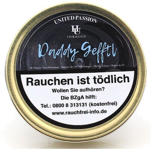 HU Tobacco Daddy Gefftl Pfeifentabak 50g Dose
