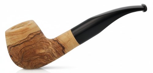 Jean Claude Pfeife Olivenholz mit schwarzem Mundstück Nr.2