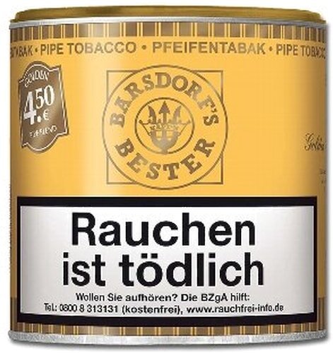 Käptn Barsdorf Bester Pfeifentabak Golden Pipe Blend (ehem. Honey and Rum) 50g Dose