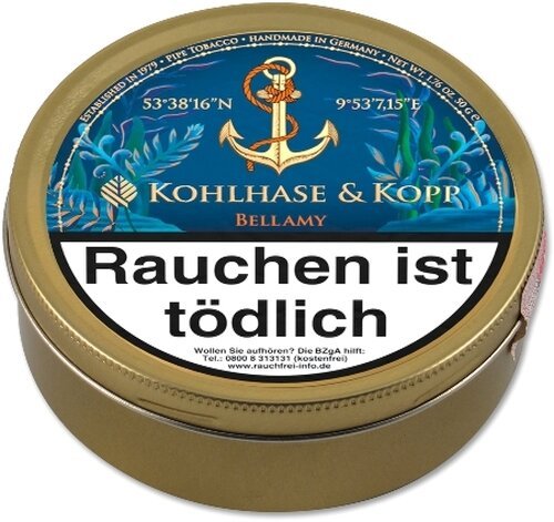 KOHLHASE & KOPP Caribbean Blue Bellamy 50g Dose Pfeifentabak
