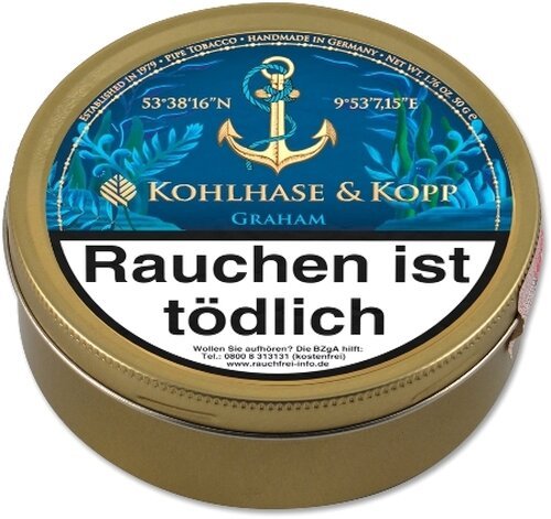 KOHLHASE & KOPP Caribbean Blue Graham 50g Dose Pfeifentabak