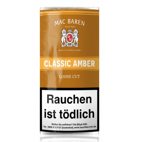 Mac Baren Pfeifentabak Classic Amber 50g Päckchen