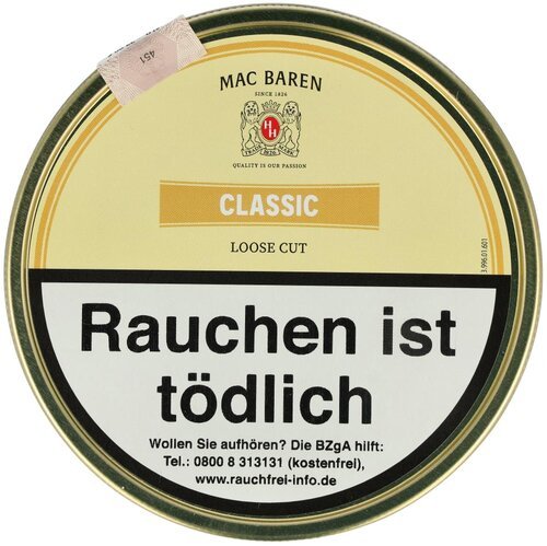 Mac Baren Pfeifentabak Classic Loose Cut 100g Dose
