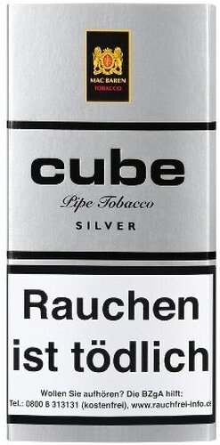 Mac Baren Pfeifentabak Cube Silver 40g Päckchen