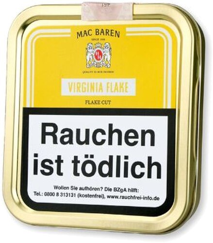 Mac Baren Pfeifentabak Virginia Flake 50g Dose