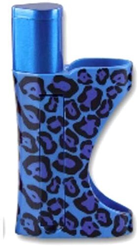 Metallpfeife Wild Fire mit Feuerzeughalter blau