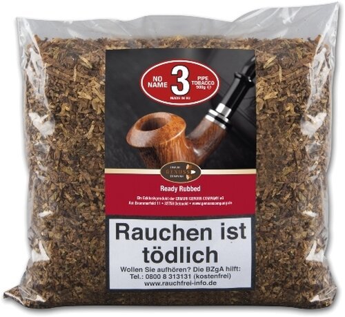 NO NAME No 3 Ready Rubbed 500g Pfeifentabak