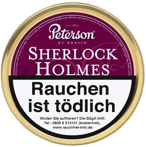 Peterson Sherlock Holmes Pfeifentabak 50g Dose