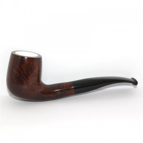 Pfeife mit Meerschaum-Einsatz braun 2