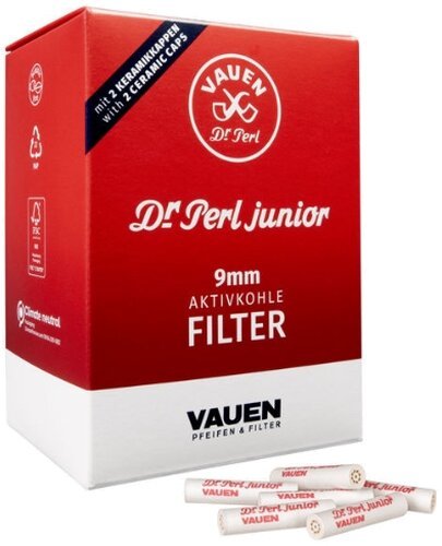 Pfeifenfilter Dr Perl junior 9 mm Aktivkohlefilter 180 Stück