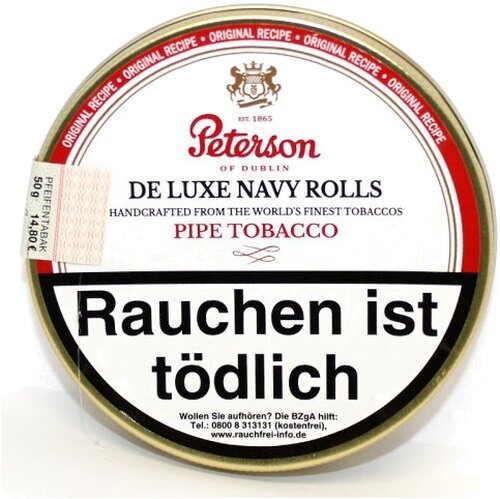 Peterson De Luxe Navy Rolls Pfeifentabak 50g
