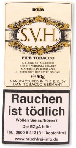 S. V. H. Pfeifentabak 50g 