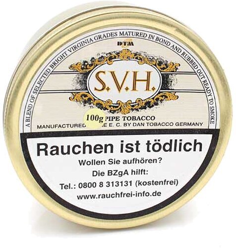 S. V. H. Pfeifentabak 100g Dose
