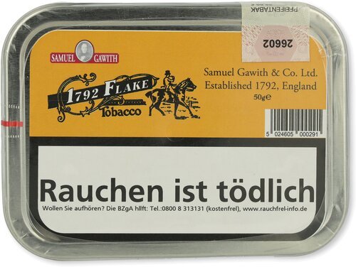 Samuel Gawith 1792 Flake Pfeifentabak 50g Dose