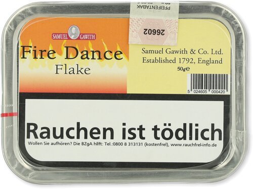 Samuel Gawith Fire Dance Flake Pfeifentabak 50g Dose
