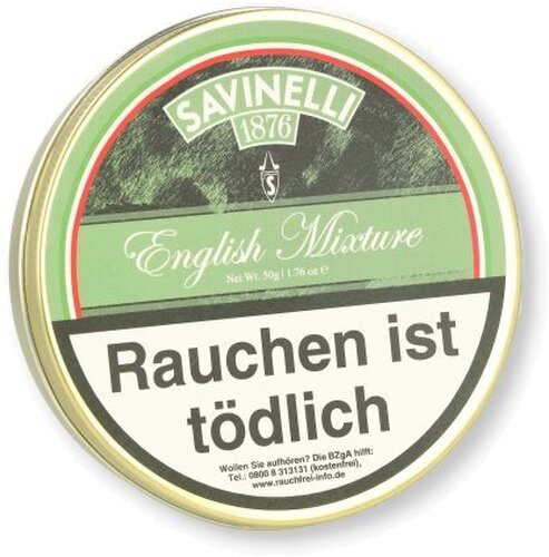 Savinelli English Mixture Pfeifentabak 50g Dose