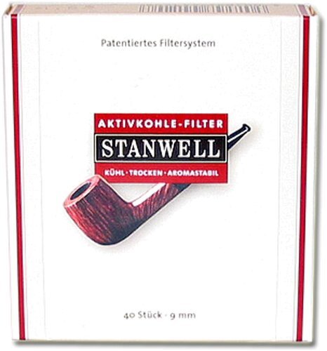 Stanwell Aktivkohlefilter Pfeifenfilter 40 Stück