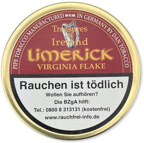 Treasures of Ireland Pfeifentabak Limerick Virginia Flake 50g