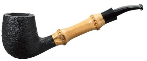 Tsuge Pfeife Bamboo Half Bent Sand