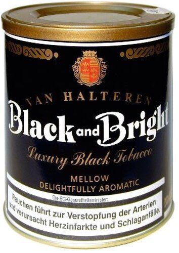 Van Halteren Pfeifentabak Black and Bright 200g Dose