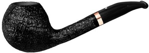 Vauen Pfeife Six 509 schwarz, sandgestrahlt