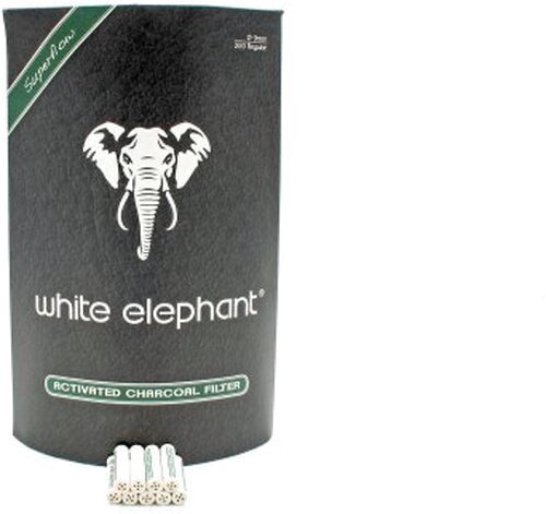 White Elephant 250 Activated Charcoal Filter 9mm Jumbo