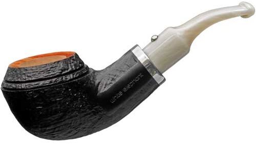 White Elephant Pfeife Ebony & Ivory Sandblast 3